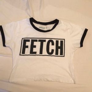 Black and white crop top